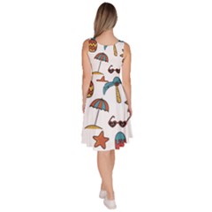 Knee Length Skater Dress With Pockets 