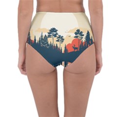 Reversible High-Waist Bikini Bottoms 