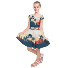 Kids  Short Sleeve Dress 