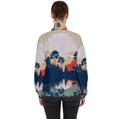 Women s High Neck Windbreaker 