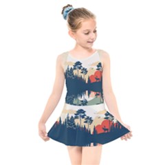 Kids  Skater Dress Swimsuit 