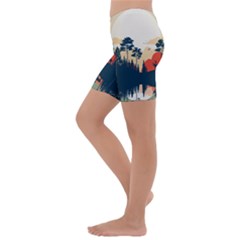 Kids  Lightweight Velour Capri Yoga Leggings 