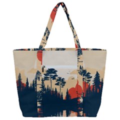 Zip Up Canvas Bag 