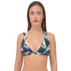 Double Strap Halter Bikini Top 