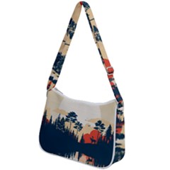 Zip Up Shoulder Bag 