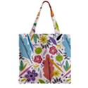 Zipper Grocery Tote Bag 