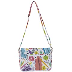 Shoulder Bag with Back Zipper 