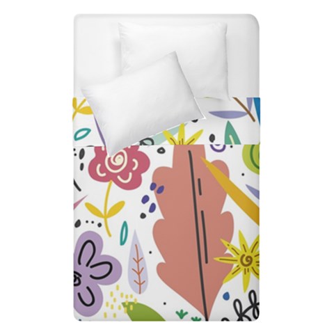 Summer Flowers Spring Background Duvet Cover Double Side (Single Size) from ArtsNow.com