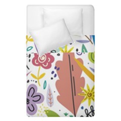 Summer Flowers Spring Background Duvet Cover Double Side (Single Size) from ArtsNow.com