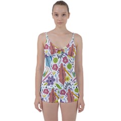 Tie Front Two Piece Tankini 