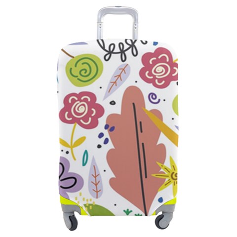 Summer Flowers Spring Background Luggage Cover (Medium) from ArtsNow.com