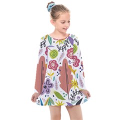 Kids  Long Sleeve Dress 