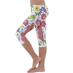 Kids  Lightweight Velour Capri Leggings  