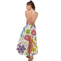 Backless Maxi Beach Dress 