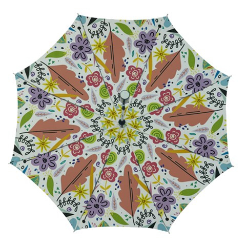 Summer Flowers Spring Background Automatic Folding Umbrella with Case (Medium) from ArtsNow.com