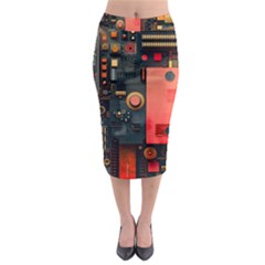 Midi Pencil Skirt 