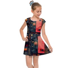 Kids  Cap Sleeve Dress 