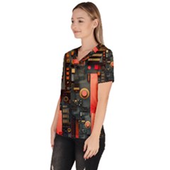 Women s V-Neck Scrub Top 