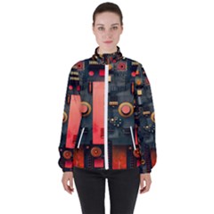 Women s High Neck Windbreaker 