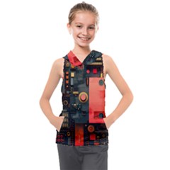 Kids  Sleeveless Hoodie 