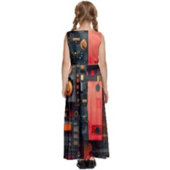 Kids  Satin Sleeveless Maxi Dress 