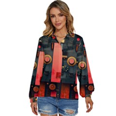 Women s Long Sleeve Button Up Shirt 