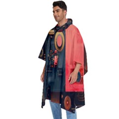 Men s Hooded Rain Ponchos 