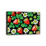 Strawberries Pattern Mini Canvas 6  x 4  (Stretched)