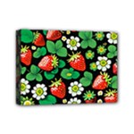 Strawberries Pattern Mini Canvas 7  x 5  (Stretched)