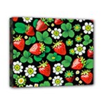 Strawberries Pattern Canvas 10  x 8  (Stretched)