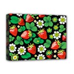 Strawberries Pattern Deluxe Canvas 16  x 12  (Stretched) 