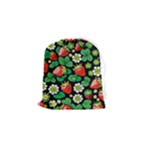 Strawberries Pattern Drawstring Pouch (Small)