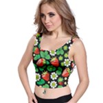 Strawberries Pattern Crop Top