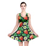 Strawberries Pattern Reversible Skater Dress