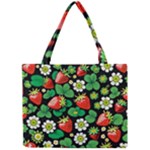 Strawberries Pattern Mini Tote Bag