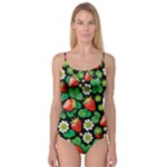 Strawberries Pattern Camisole Leotard 