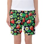 Strawberries Pattern Women s Basketball Shorts