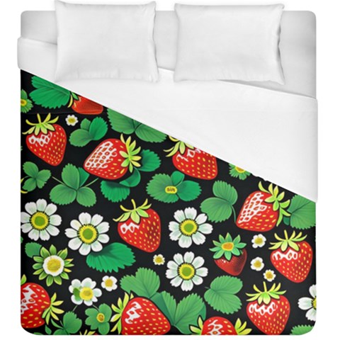 Strawberries Pattern Duvet Cover (King Size) from ArtsNow.com