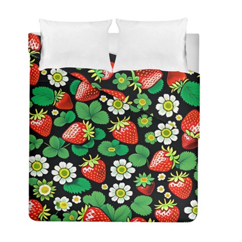 Strawberries Pattern Duvet Cover Double Side (Full/ Double Size) from ArtsNow.com