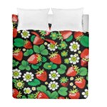 Strawberries Pattern Duvet Cover Double Side (Full/ Double Size)