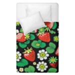 Strawberries Pattern Duvet Cover Double Side (Single Size)