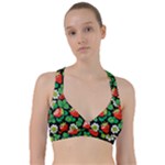 Strawberries Pattern Sweetheart Sports Bra