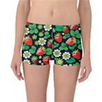 Strawberries Pattern Reversible Boyleg Bikini Bottoms