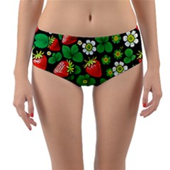 Reversible Mid-Waist Bikini Bottoms 