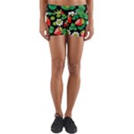 Strawberries Pattern Yoga Shorts