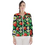 Strawberries Pattern Women s Windbreaker