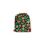 Strawberries Pattern Drawstring Pouch (XS)