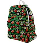 Strawberries Pattern Top Flap Backpack