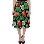 Strawberries Pattern Classic Midi Skirt