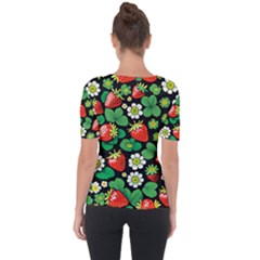 Shoulder Cut Out Short Sleeve Top 